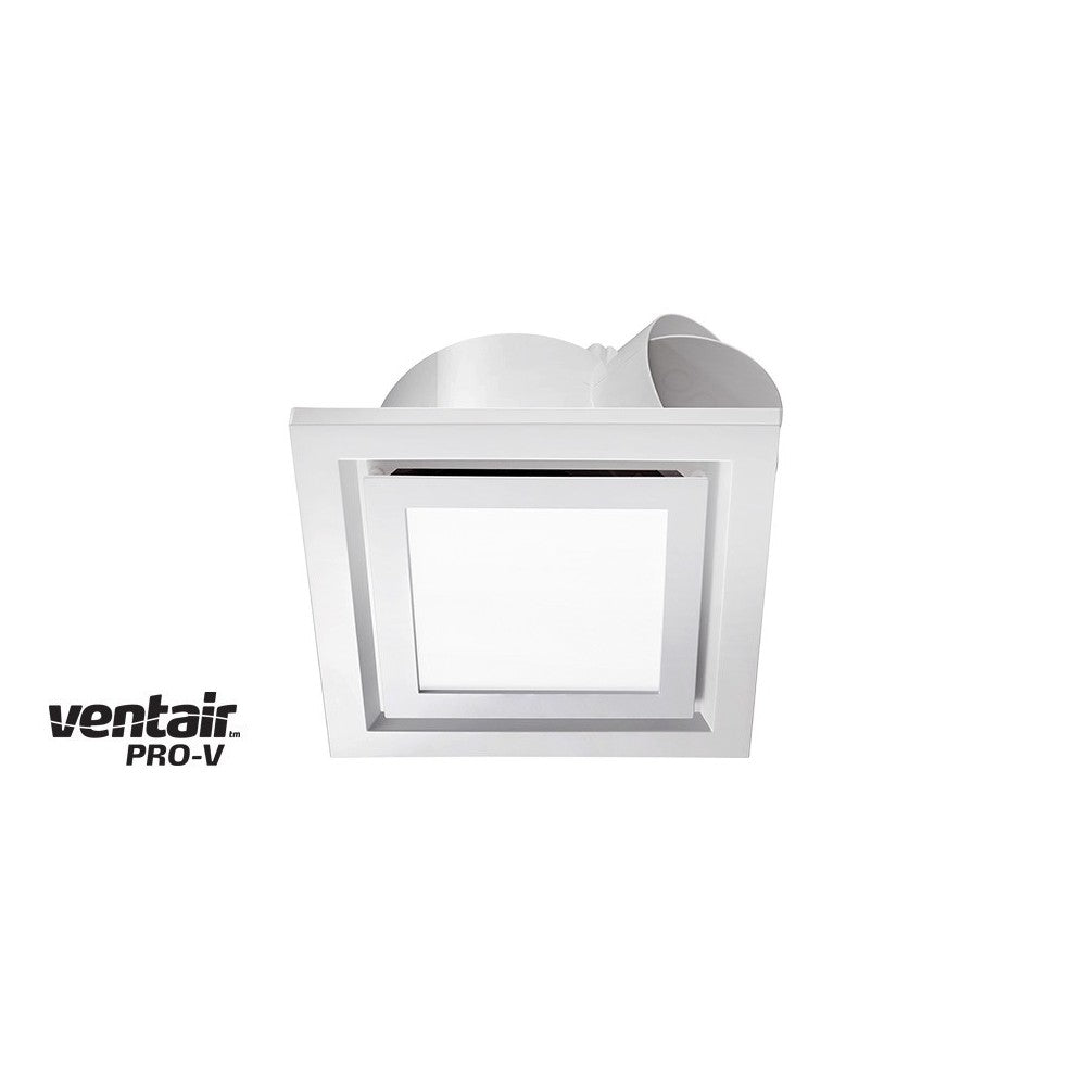 Airbus 250 Exhaust Fan with Square White LED Light Fascia