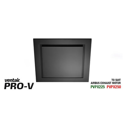Airbus 250 Exhaust Fan with Square Black Fascia