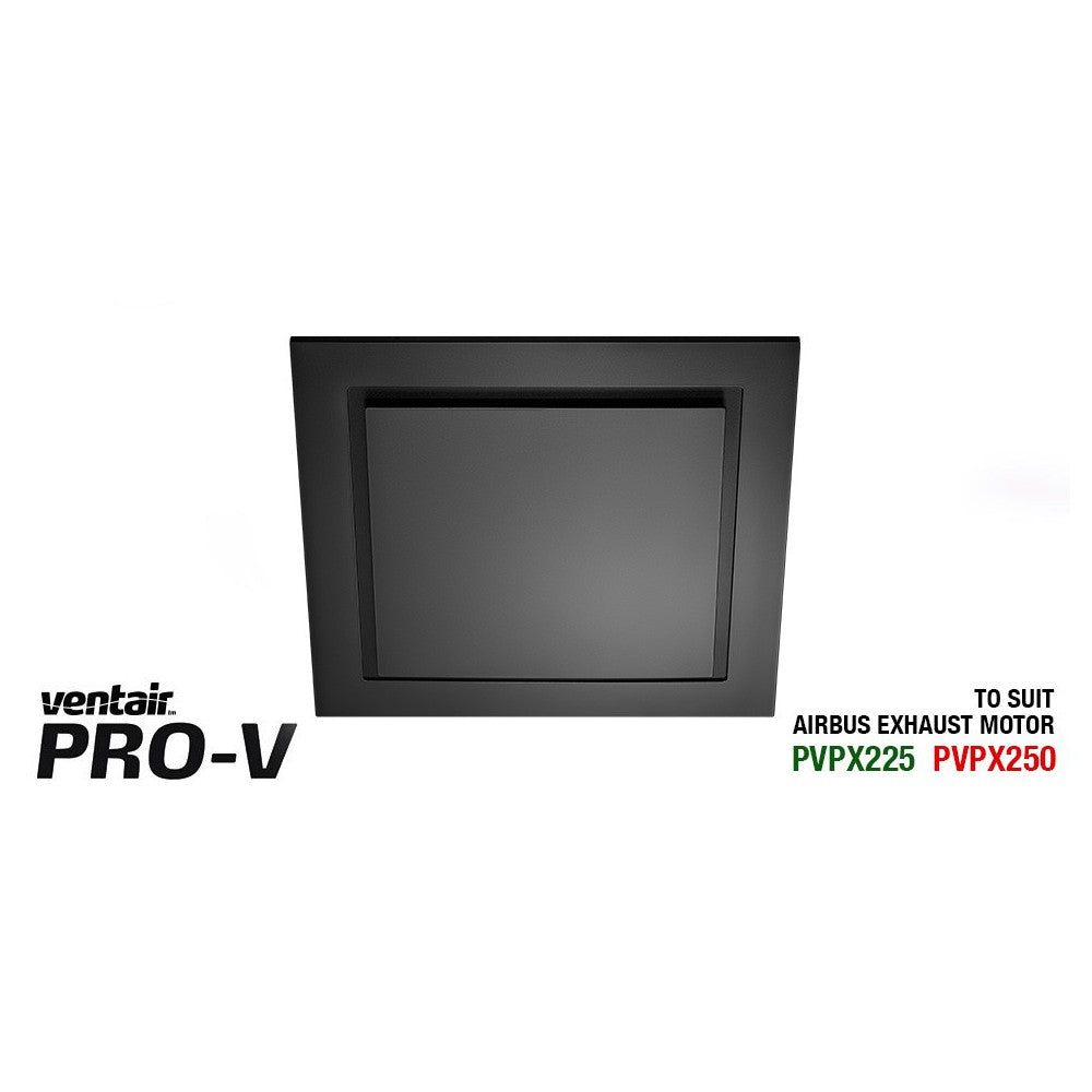 Airbus 250 Exhaust Fan with Square Black Fascia