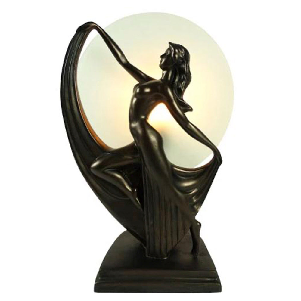 Art Deco Elegant Dancer Lady Lamp