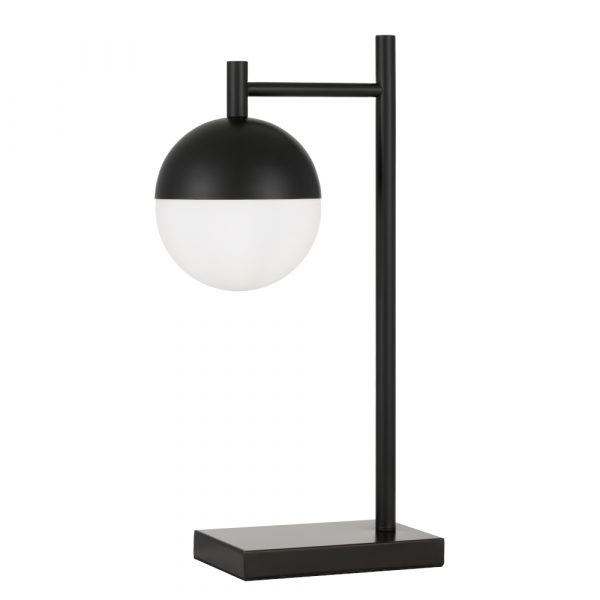 Basilo Black and Opal Modern Retro Table Lamp