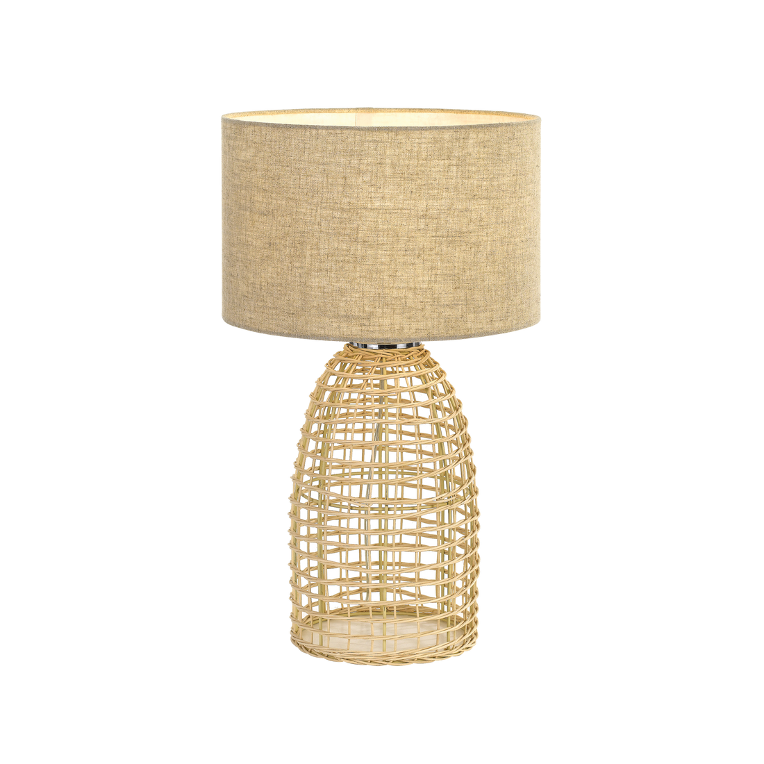 Bayz Small Sand Rattan Bottle Cage Table Lamp