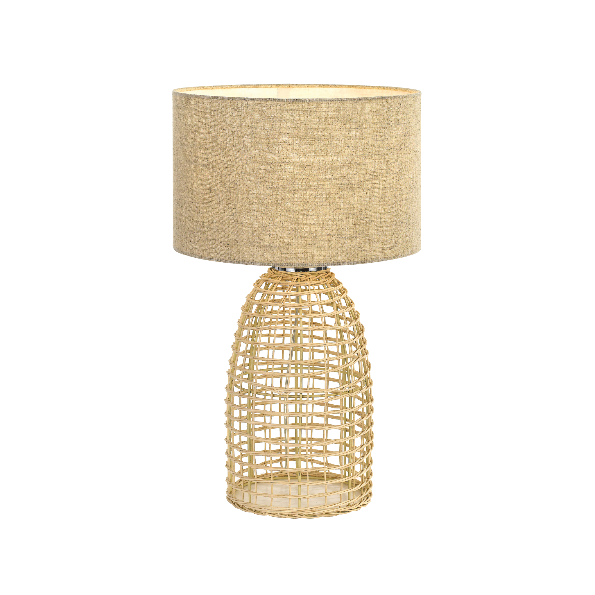 Bayz Small Sand Rattan Bottle Cage Table Lamp