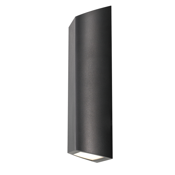 Bloc Ex8 Black Up/Down Rectangular Wedge LED Exterior Wall Light