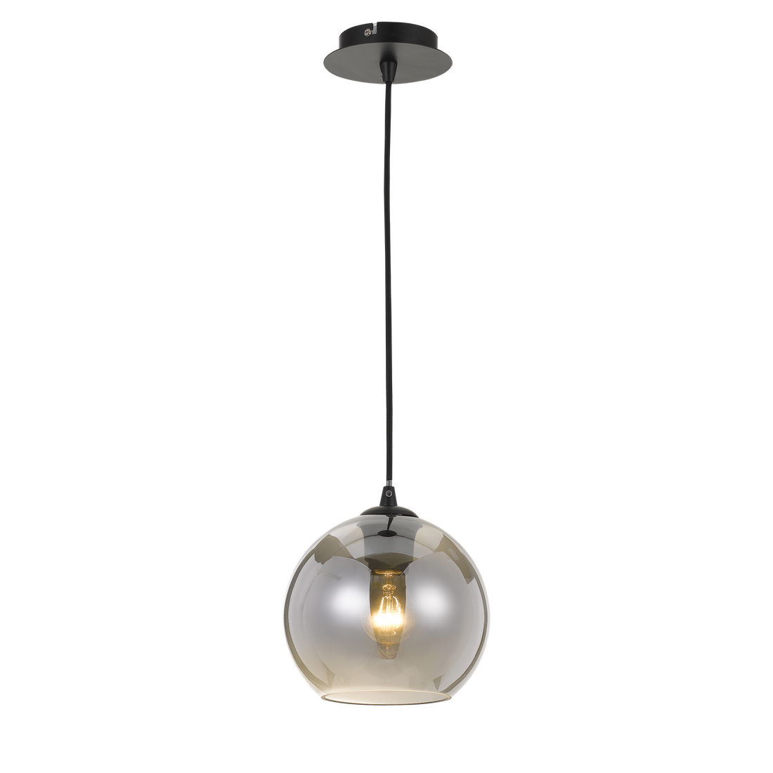 Bondi 20cm Smoke Glass Modern Pendant