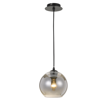 Bondi 20cm Smoke Glass Modern Pendant