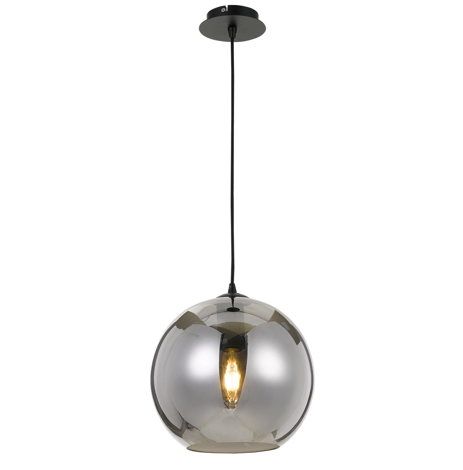 Bondi 30cm Smoke Glass Modern Pendant