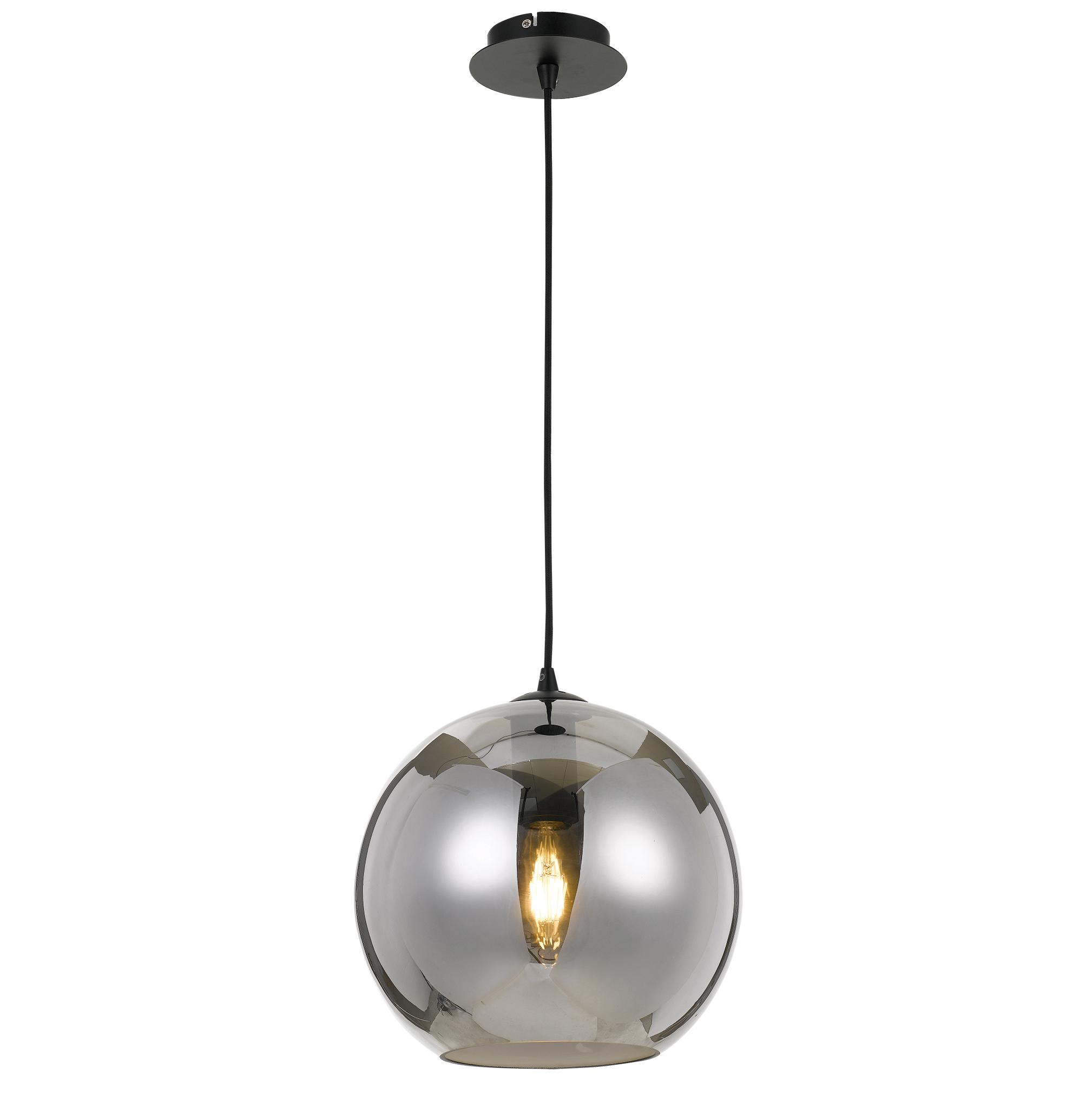 Bondi 30cm Smoke Glass Modern Pendant