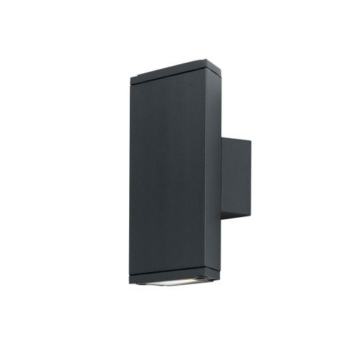 Charo Charcoal Up/Down Wedge LED Wall Exterior