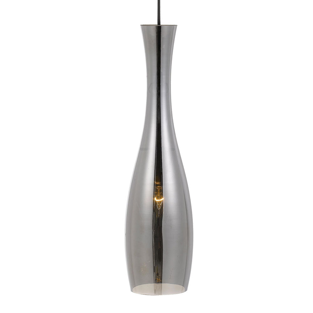 Conie Smoke Glass Thin Bottle Pendant