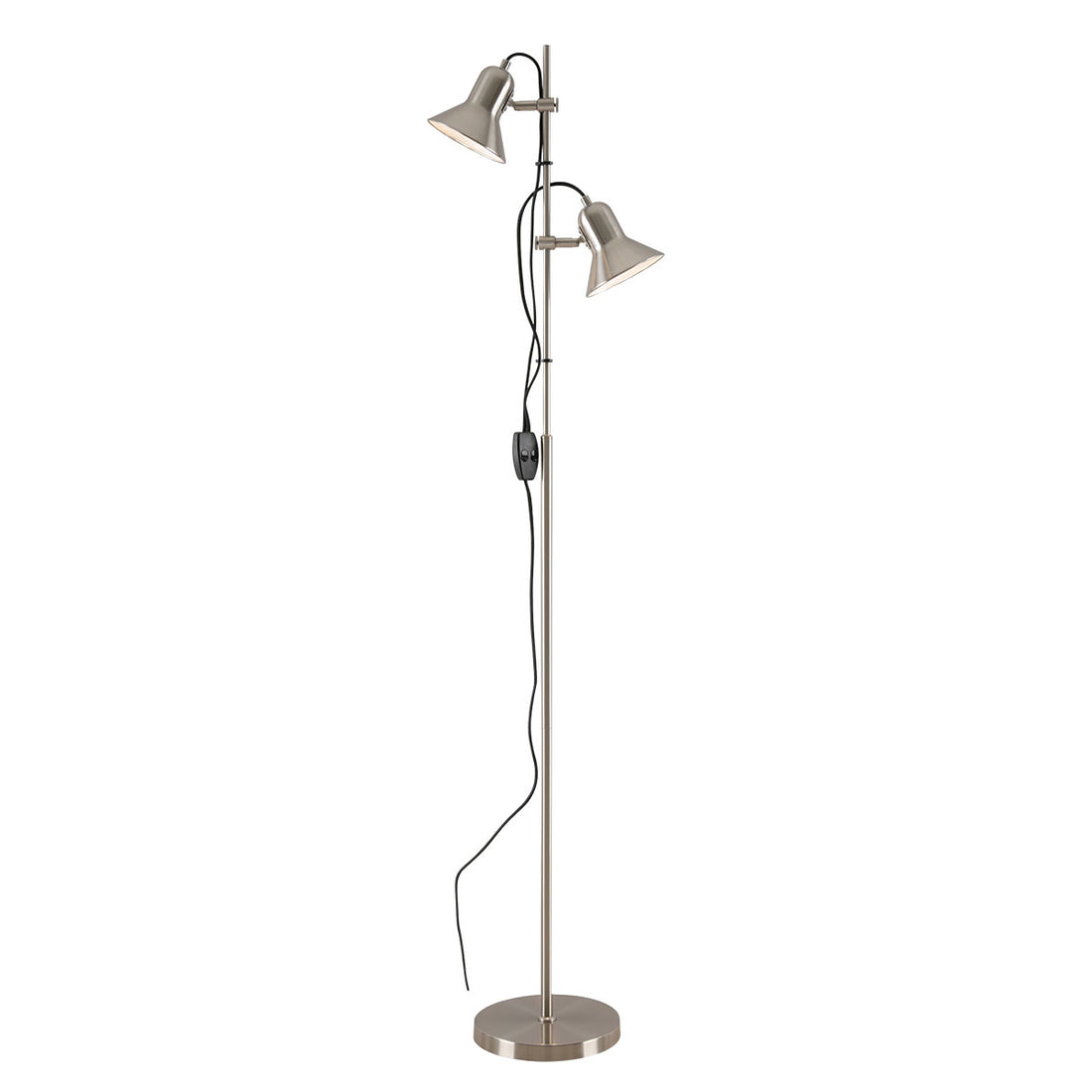 Corelli Nickel Adjustable Floor Lamp