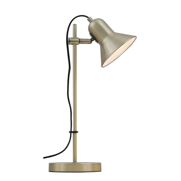 Corelli Antique Brass Adjustable Table Lamp