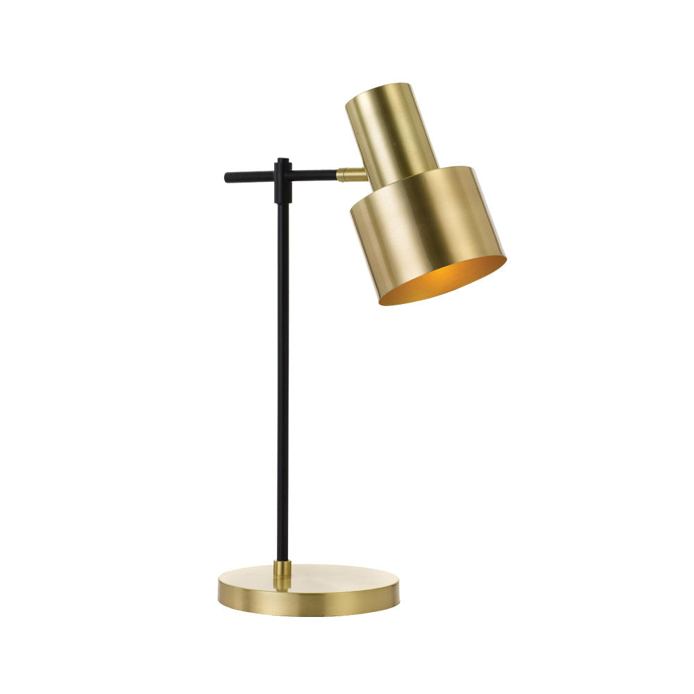 Croset Black and Brass Matt Desk Lamp