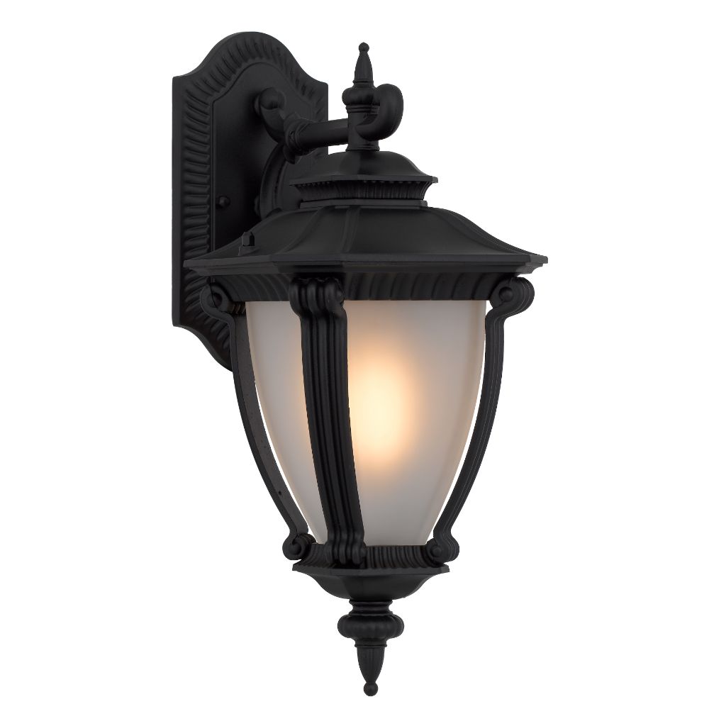 Delfino Black Traditional Ornate Exterior Coach Light