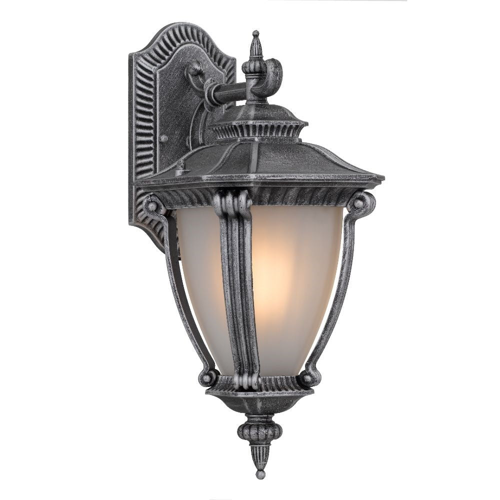 Delfino Silver Traditional Ornate Exterior Coach Light