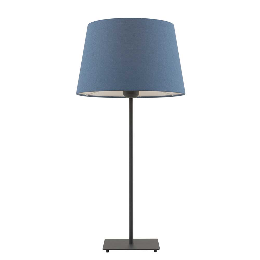 Devon Blue with Black Modern Table Lamp