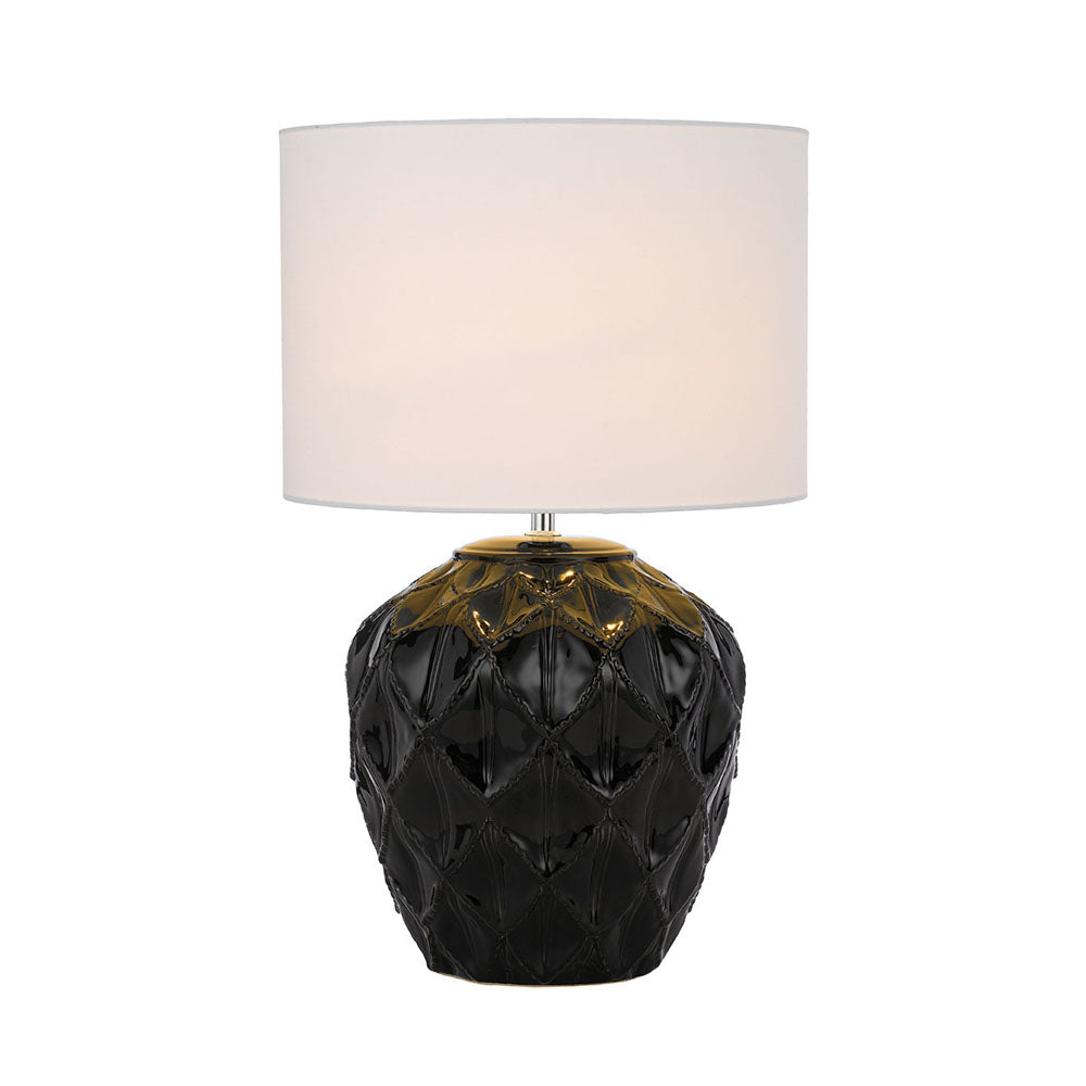 Diaz Black and White Ceramic Table Lamp