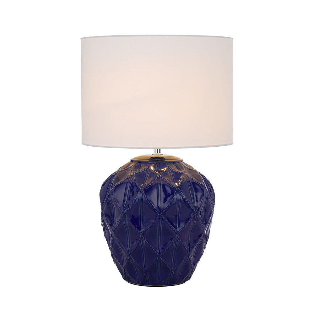 Diaz Blue and White Ceramic Table Lamp