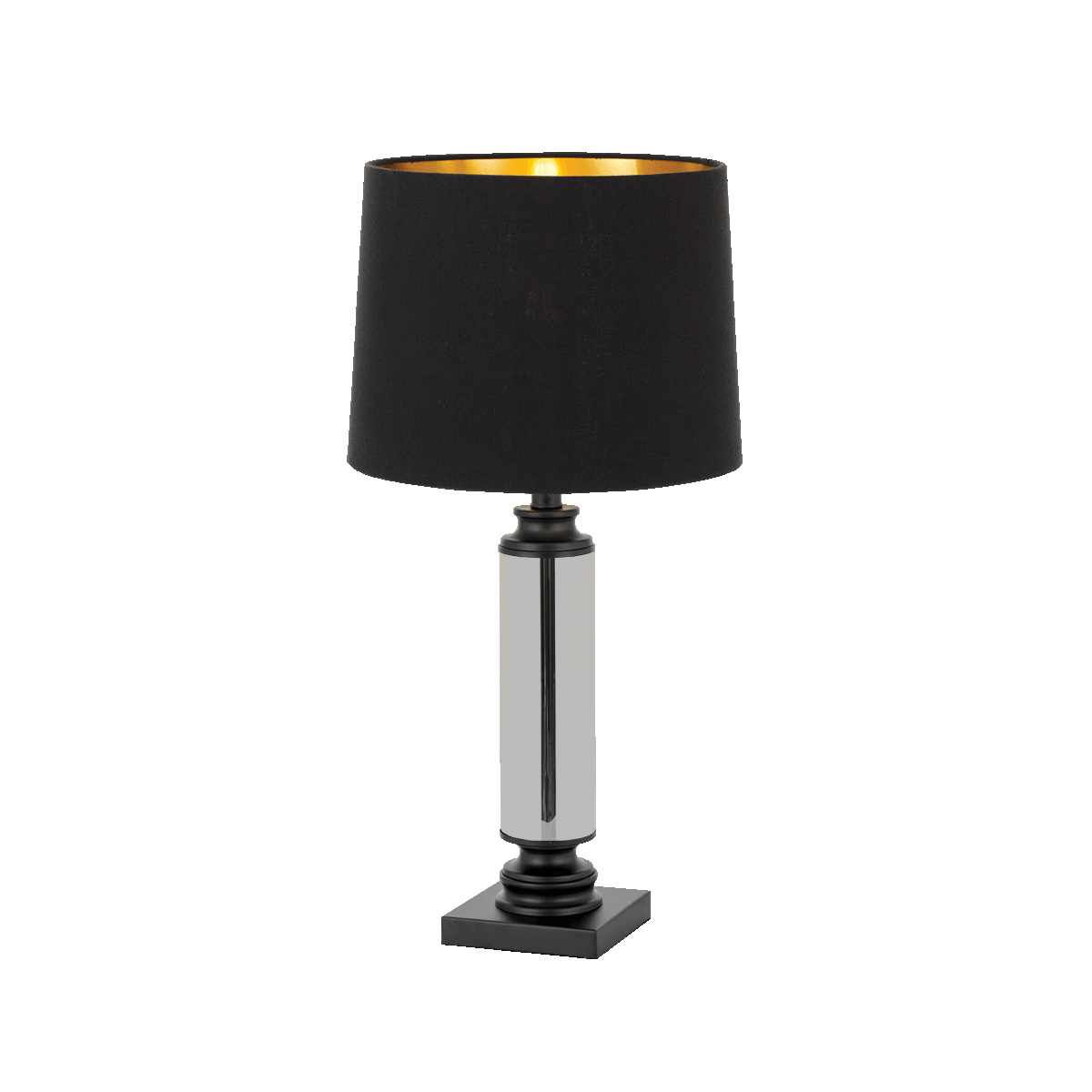 Dorcel Black and Smoke Traditional Table Lamp