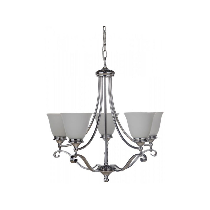 Dallas Chrome 5 Light Pendant