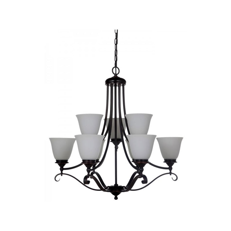 Dallas Bronze 9 Light Pendant