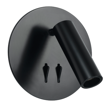 Esra Black LED Dual Switch Spot and Wall Lamp