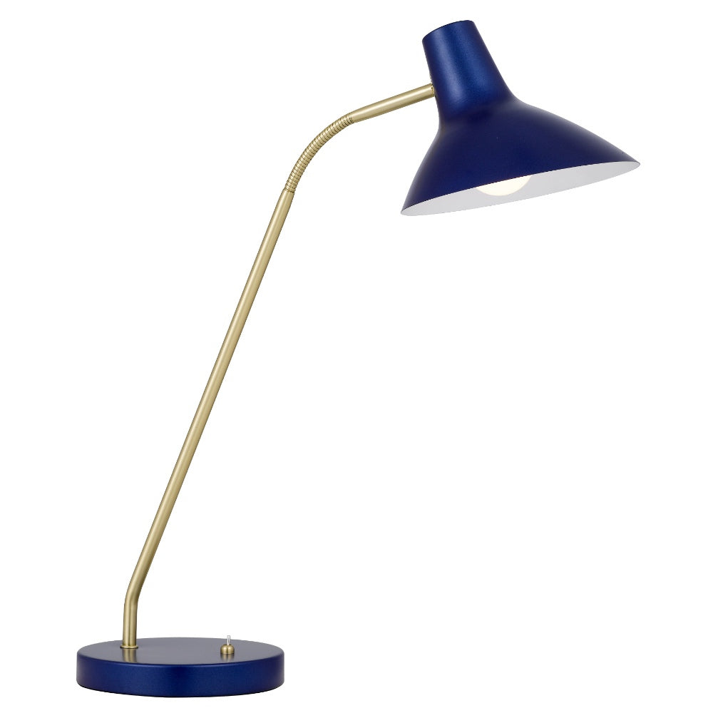 Farbon Blue Mid-Century Modern Table Lamp
