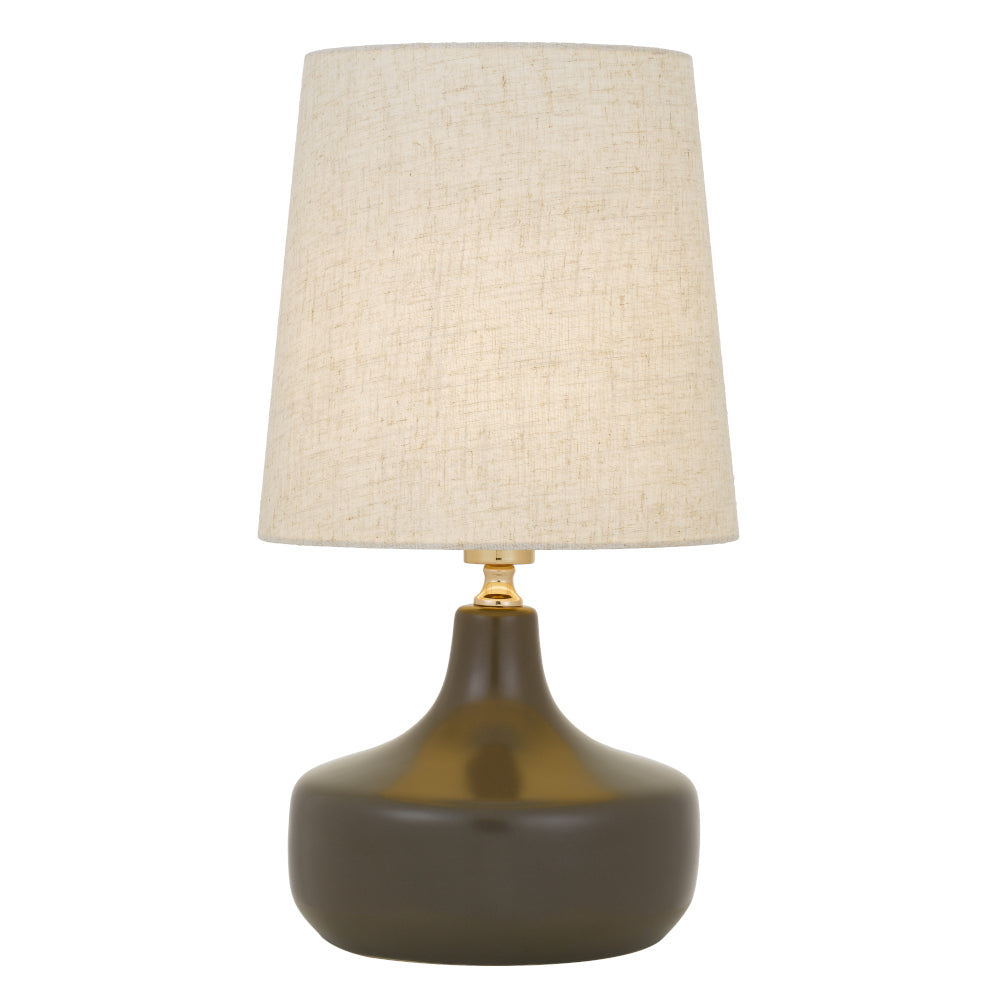 Gabino Olive and Ivory Modern Table Lamp