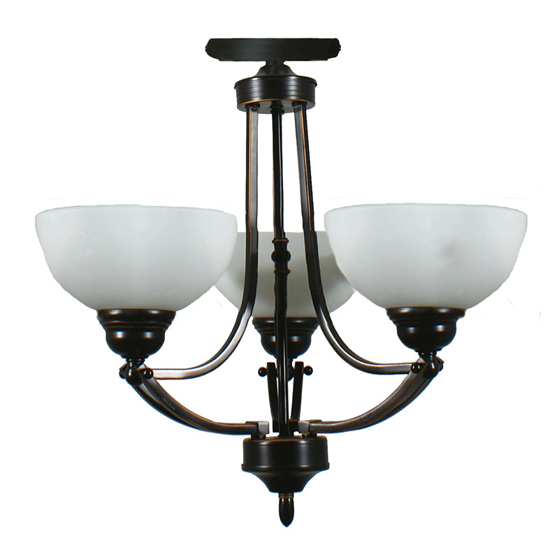 Houston 3 Light Flush Mounted Close to Ceiling Bronze