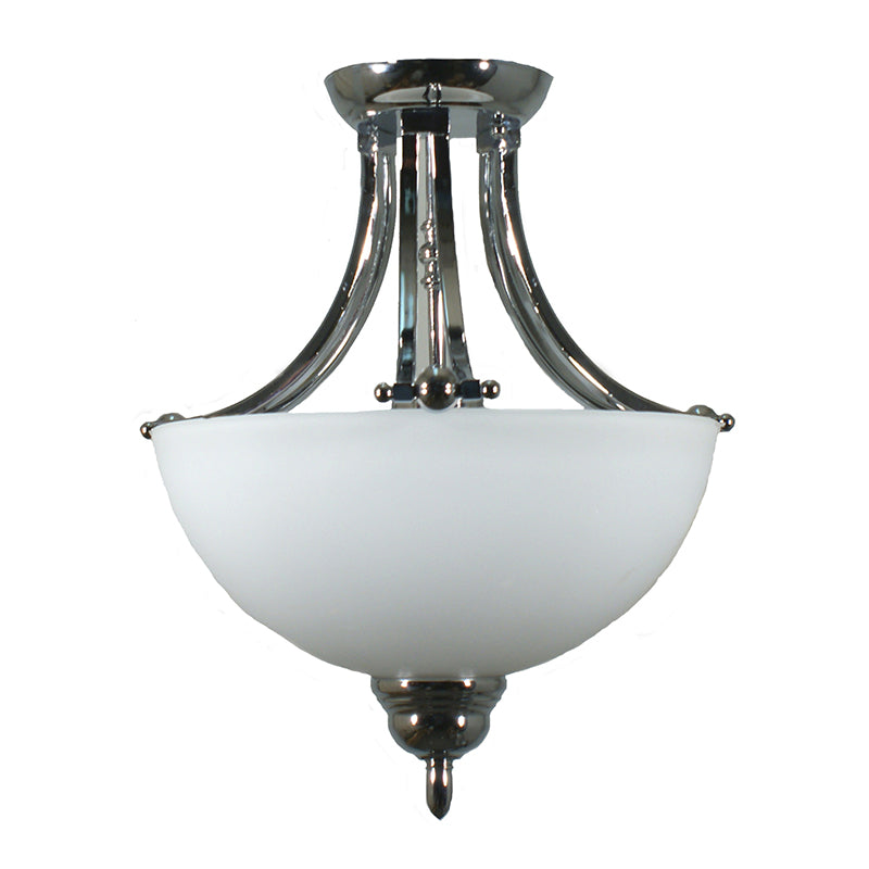 Houston 2 Light Semi Flush Close to Ceiling Chrome