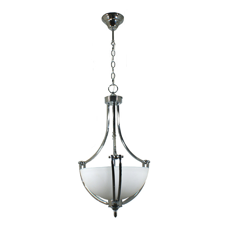 Houston 2 Light Single Suspension Pendant Chrome