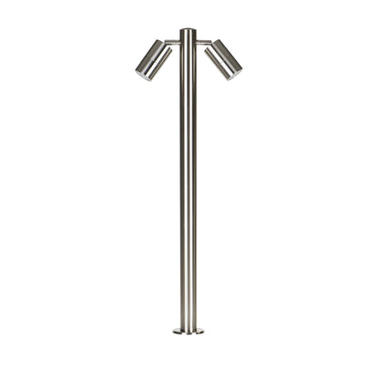 Tivah Tri-Colour 316 Stainless Steel Dual Spotlight Bollard 240v