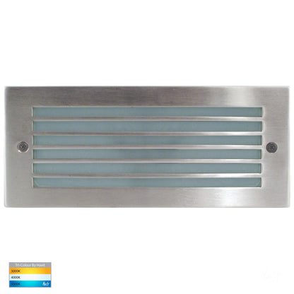 Bata Grille Face 316 Stainless Steel Recessed Wall Brick Light