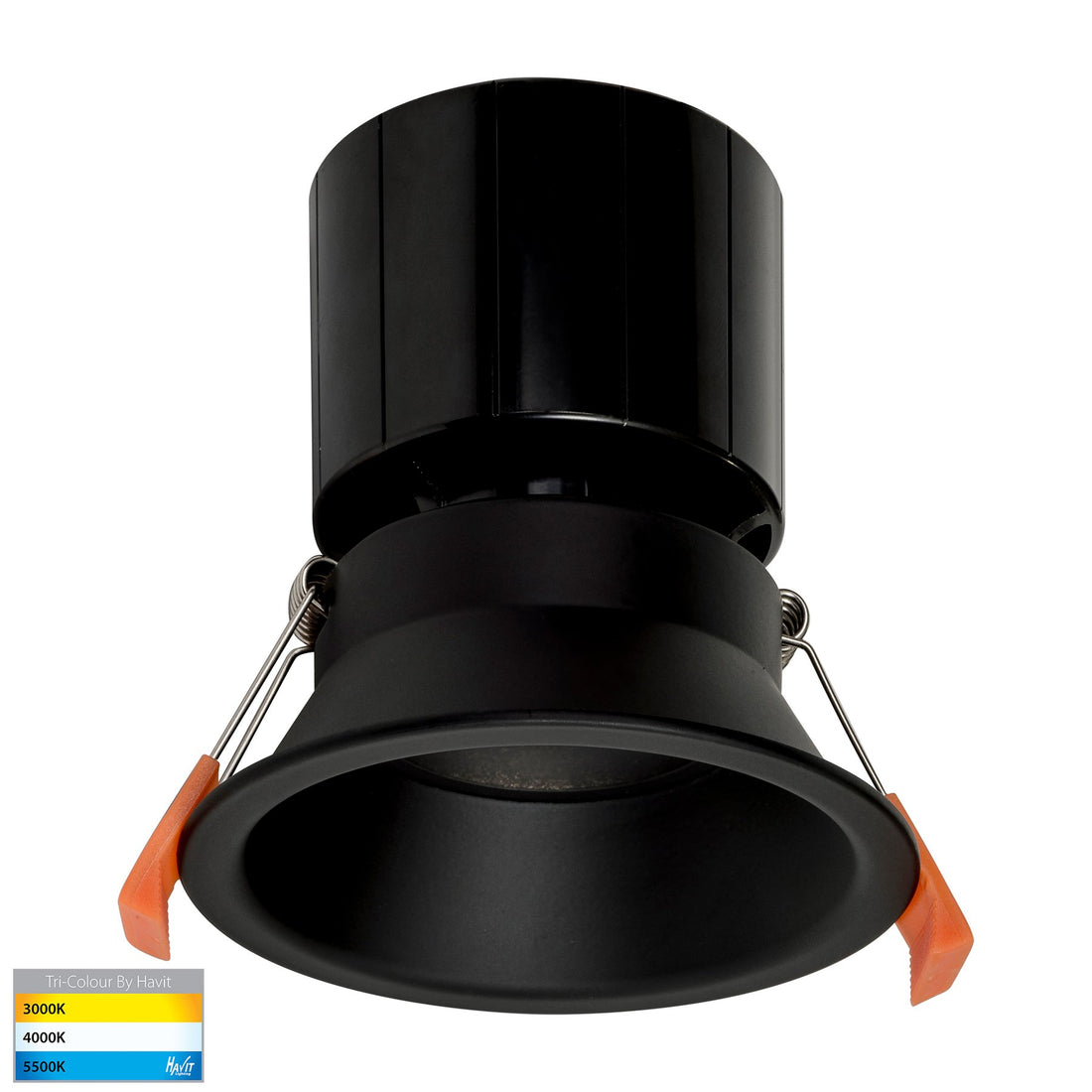 Prime 12w 90mm Deep Recessed LED Downlight Black