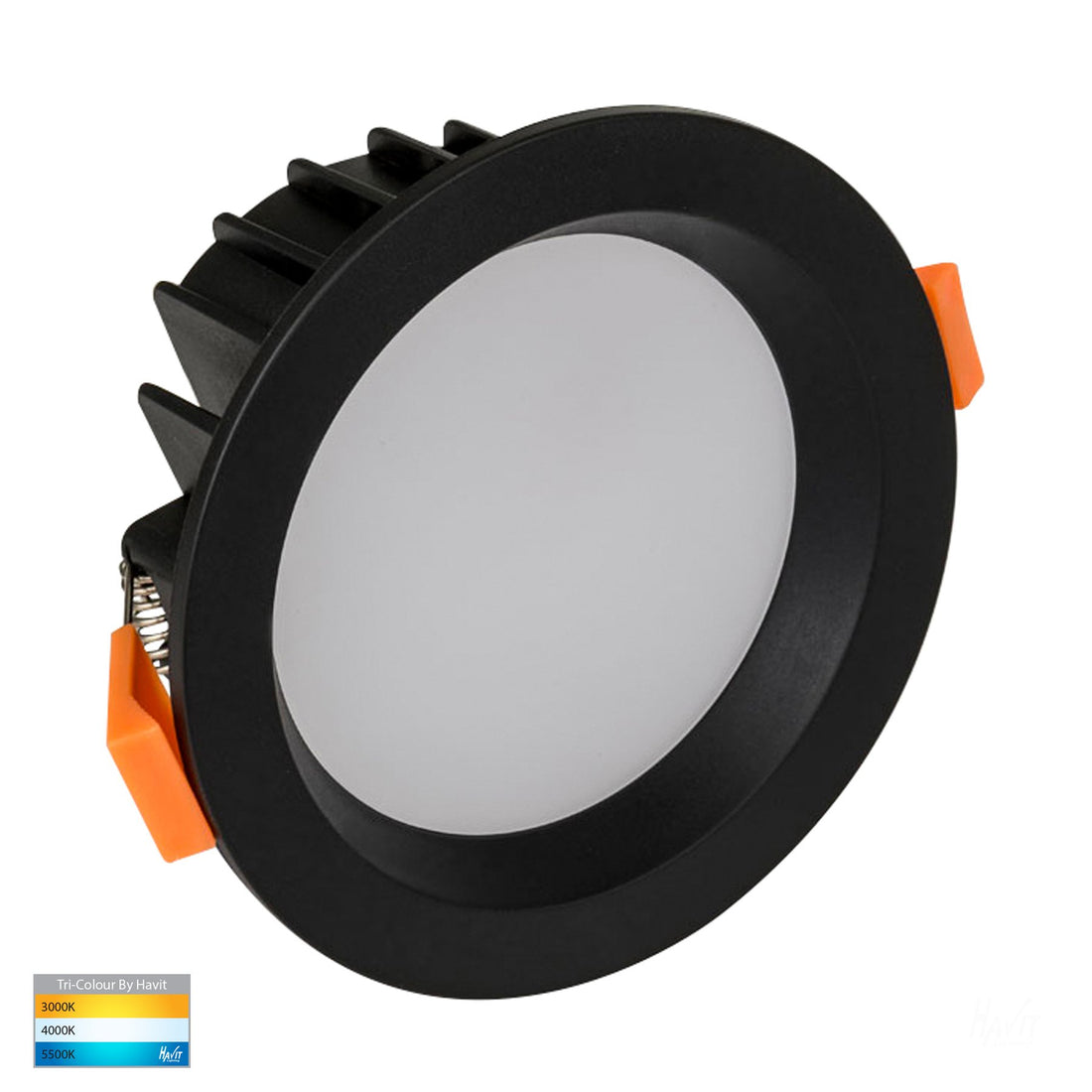 Polly 8w 90mm Recessed LED Downlight Black