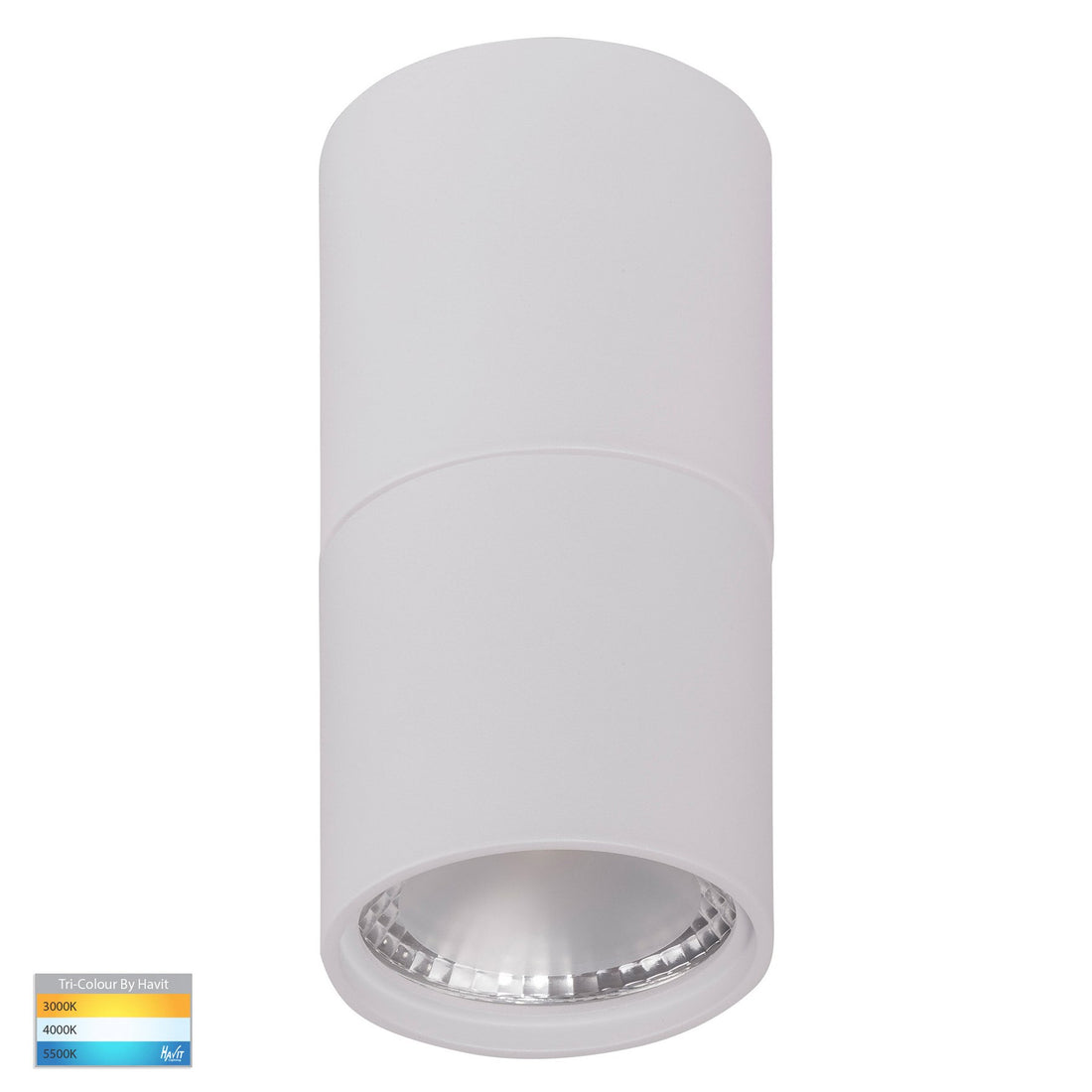 Nella 7w Tall White Tri-Colour LED Surface Mounted Downlight