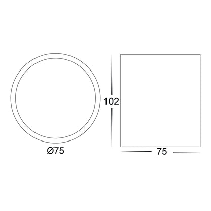Nella 7w Adjustable White Tri-Colour LED Surface Mounted Downlight