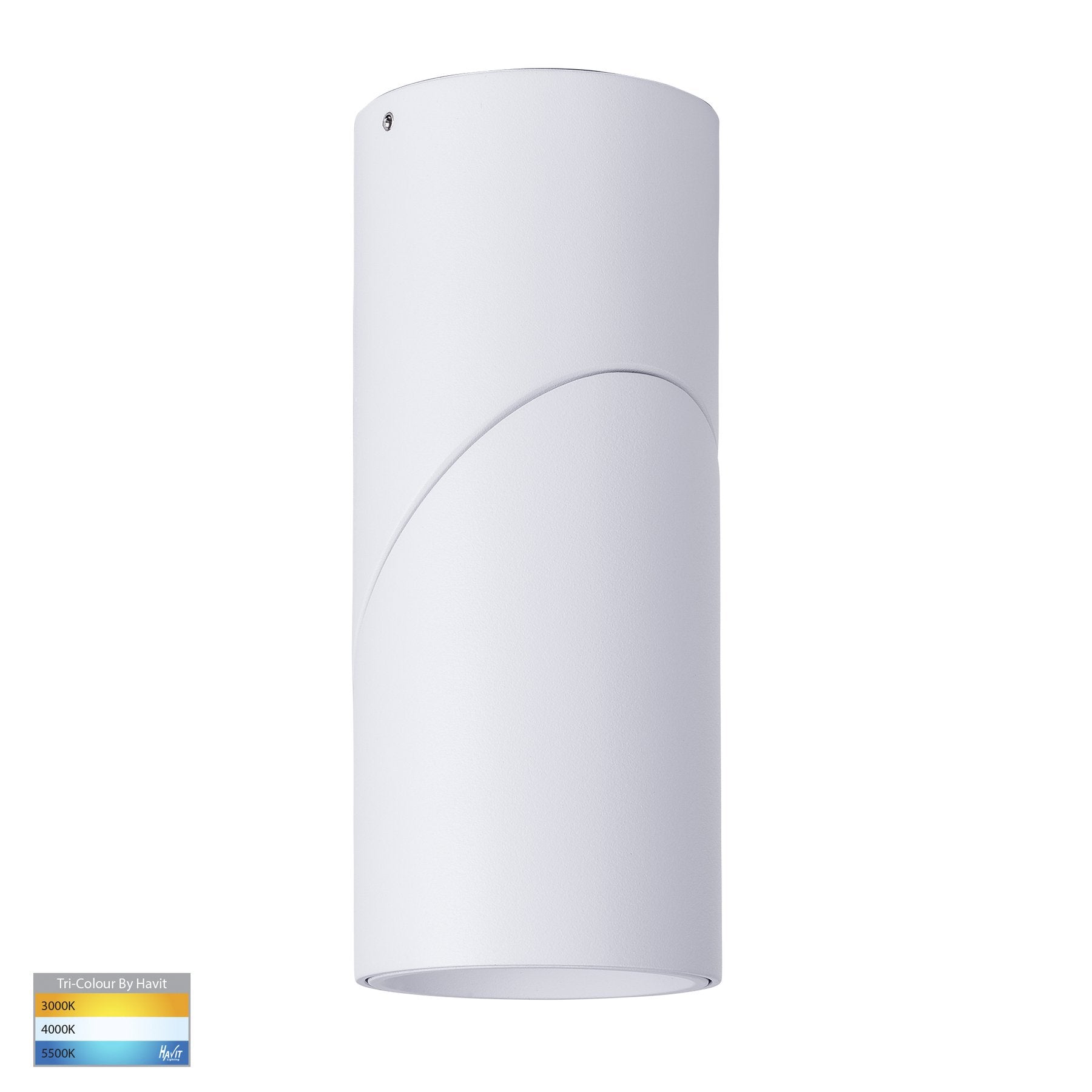 Nella 12w Rotatable White Tri-Colour LED Surface Mounted Downlight