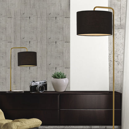 Ingrid Gold and Black Floor Lamp