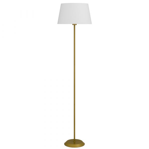 Jaxon Gold and Ivory Modern Floor Lamp