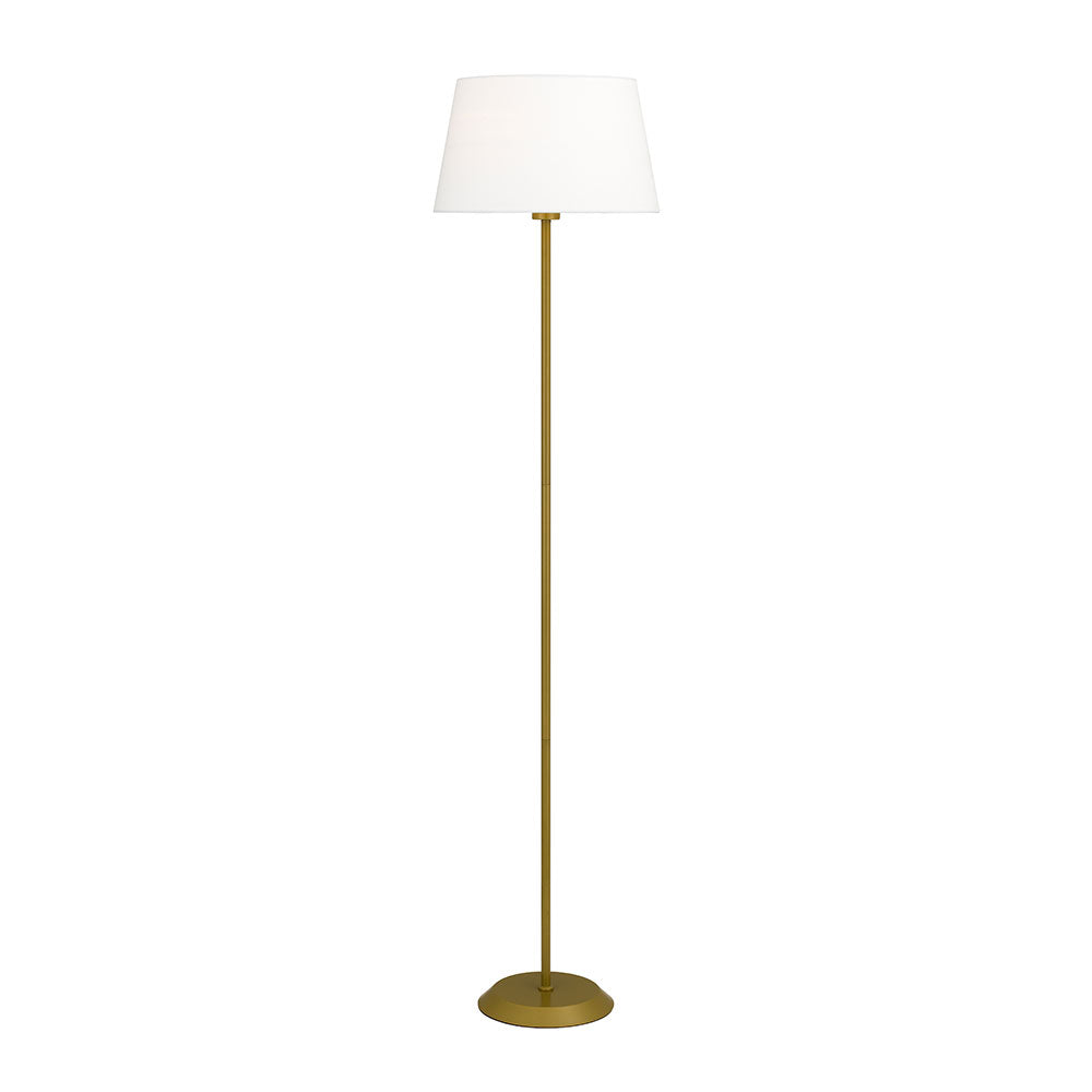 Jaxon Gold and Ivory Modern Floor Lamp