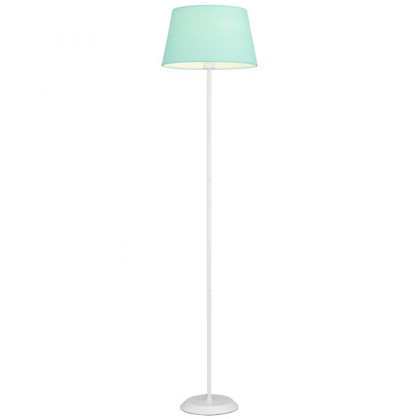 Jaxon White and Green Modern Floor Lamp