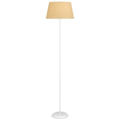 Jaxon White and Wheat Modern Floor Lamp