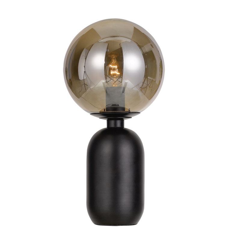 Kade Black and Smoke Modern Table Lamp