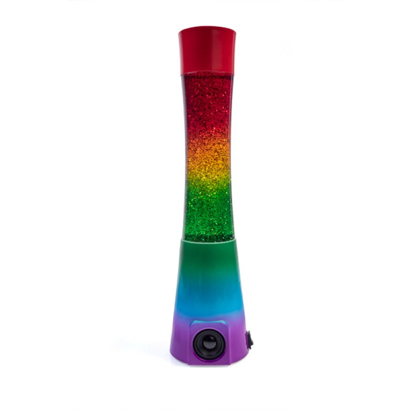 Rainbow Glitter Design with Bluetooth Speaker Lava Lamp