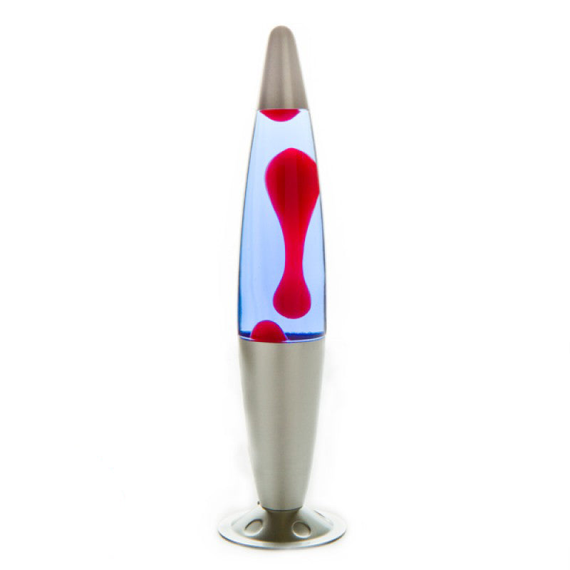 Red and Blue with Silver Peace Lava Lamp