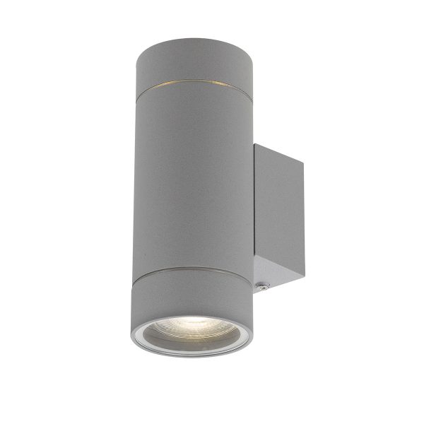 Kman Silver Up/Down Modern Exterior Wall Light