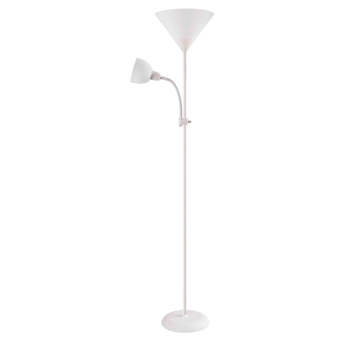 Georgia White Modern Mother and Child Floor Lamp