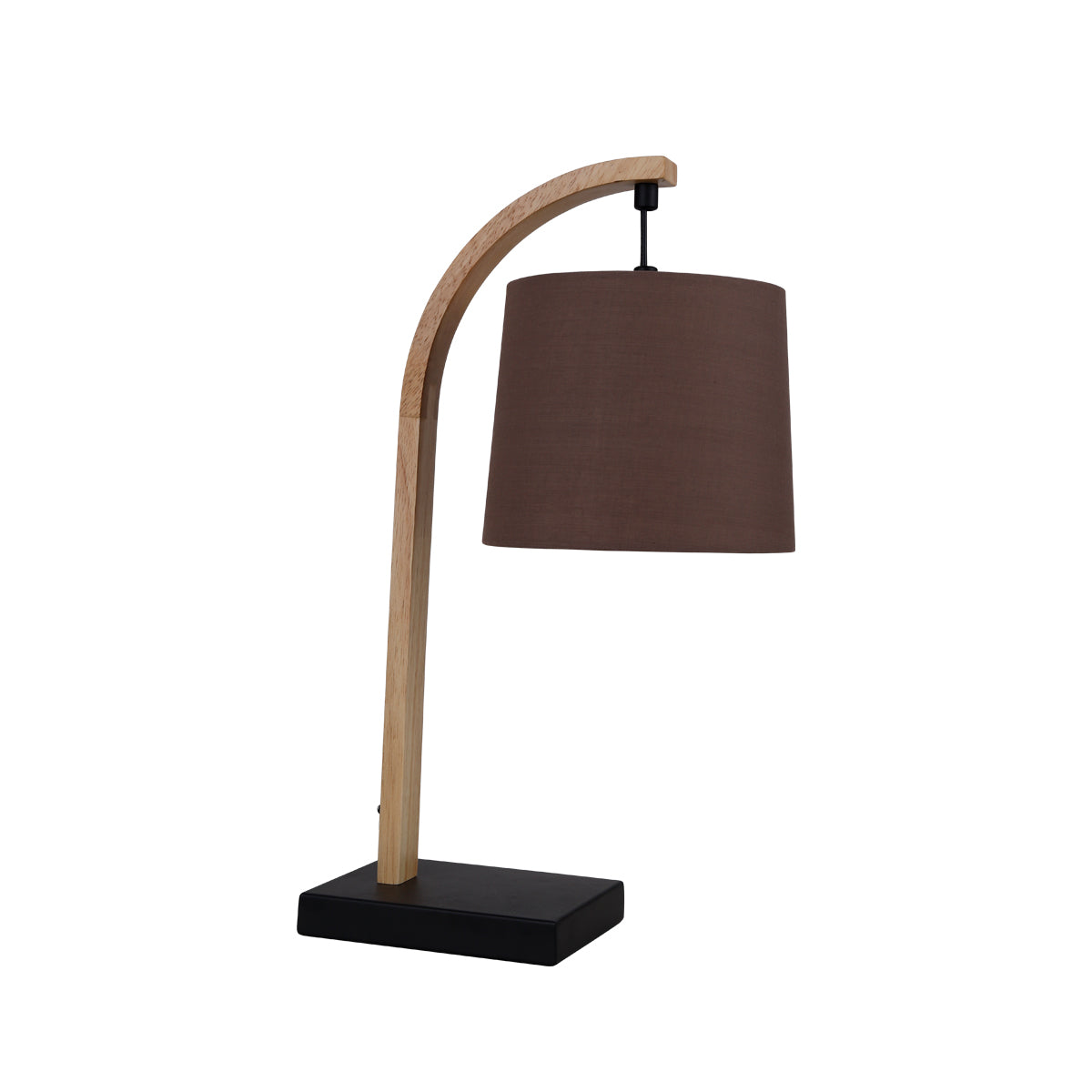 Thorina Black and Timber Modern Table Lamp