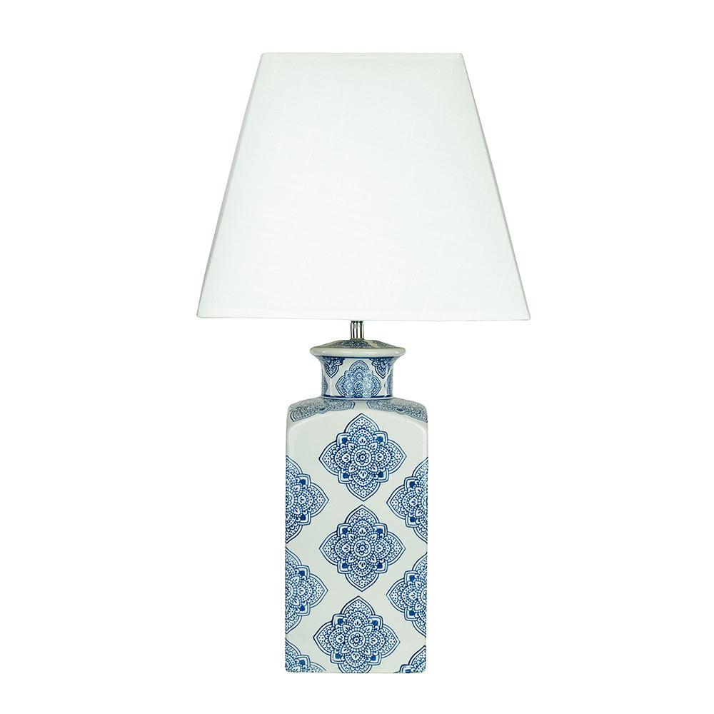 Beth Blue and White Ceramic Traditional Table Lamp